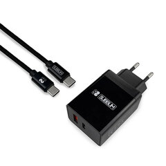Сетевое зарядное устройство + Кабель USB A — USB C Subblim SUB-CHG-3WPD02 цена и информация | Зарядные устройства для телефонов | pigu.lt