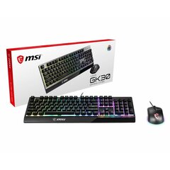 Клавиатура и мышь MSI Vigor GK30 Испанская Qwerty цена и информация | Клавиатуры | pigu.lt