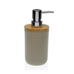 Дозатор мыла Versa Elisa, серый полипропилен (7,5 x 17,5 x 7,5 cм) цена и информация | Аксессуары для ванной комнаты | pigu.lt