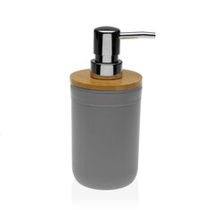 Дозатор мыла Versa Elisa, серый полипропилен (7,5 x 17,5 x 7,5 cм) цена и информация | Набор акскссуаров для ванной | pigu.lt