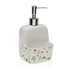 Дозатор мыла Versa Sansa Цветы Керамика 9,4 x 17,8 x 10,5 cm цена и информация | Аксессуары для ванной комнаты | pigu.lt