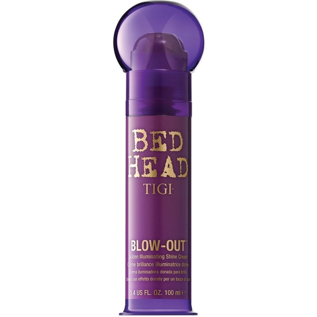 Spindesio suteikiantis kremas plaukams Tigi Bed Head Blow-Out Golden Illuminating 100 ml цена и информация | Priemonės plaukų stiprinimui | pigu.lt