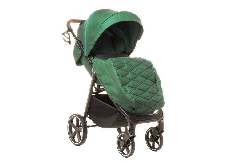 Vaikiškas vežimėlis Stinger Pro, žalias kaina ir informacija | Vežimėliai | pigu.lt