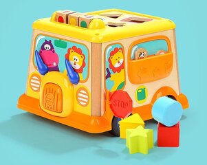 Interaktyvus rūšiuoklis Autobusas kaina ir informacija | Lavinamieji žaislai | pigu.lt