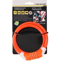 Dunlop dviračio užraktas 10 mm x 65 cm, oranžinis kaina ir informacija | Užraktai dviračiams | pigu.lt