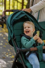 Vaikiškas vežimėlis Stinger, juodas kaina ir informacija | Vežimėliai | pigu.lt