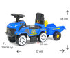 Paspiriamas traktorius su priekaba Milly Mally, mėlynas kaina ir informacija | Žaislai kūdikiams | pigu.lt
