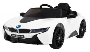 Одноместный электромобиль BMW I8 LIFT, белый цена и информация | Электромобили для детей | pigu.lt