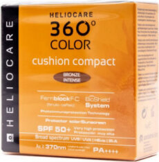 Kompaktinė pudra Heliocare 360 Cushion Compact Bronze Intense, 15g kaina ir informacija | Makiažo pagrindai, pudros | pigu.lt