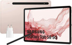 Samsung Galaxy Tab S8+, 128 GB, 5G, rožinė