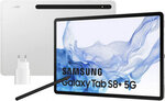 Samsung Galaxy Tab S8+, 128 GB, 5G, sidabrinė