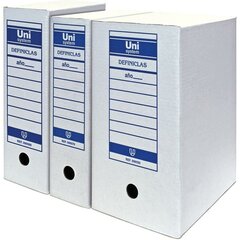 Файловый ящик Unipapel Unisystem Definiclas, белый A3, картон, 50 шт. цена и информация | Канцелярские товары | pigu.lt