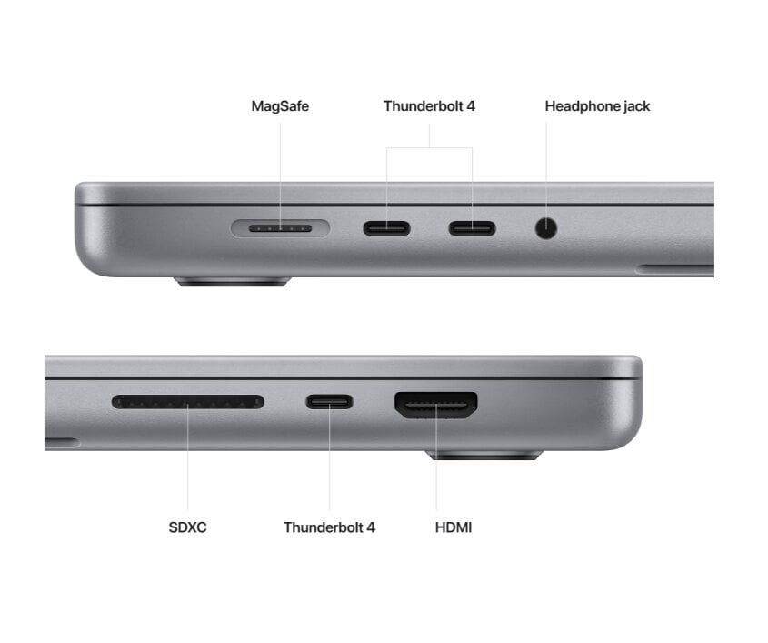 MacBook Pro 16" Apple M2 Pro, 16GB/512GB, Space Gray, INT, MNW83ZE/A kaina ir informacija | Nešiojami kompiuteriai | pigu.lt