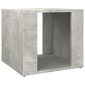 vidaXL Naktinis staliukas, betono pilkas, 41x40x36cm, apdirbta mediena kaina ir informacija | Spintelės prie lovos | pigu.lt
