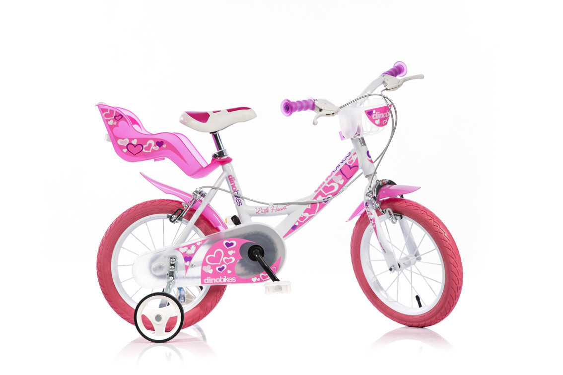 Dviratukas vaikams Dino bikes 16", baltas kaina ir informacija | Dviračiai | pigu.lt