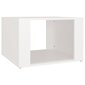 vidaXL Naktinis staliukas, baltas, 57x55x36cm, apdirbta mediena kaina ir informacija | Spintelės prie lovos | pigu.lt