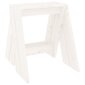 vidaXL Taburetės, 2 vnt., baltos, 40 x 40 x 45 cm, pušies medienos masyvas kaina ir informacija | Virtuvės ir valgomojo kėdės | pigu.lt