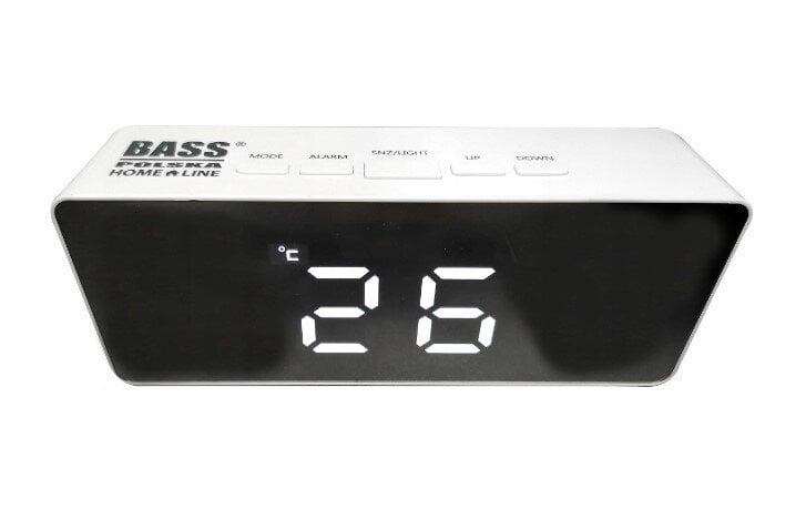 Elektroninis laikrodis su termometro ir žadintuvo funkcija BASS kaina ir informacija | Laikrodžiai | pigu.lt