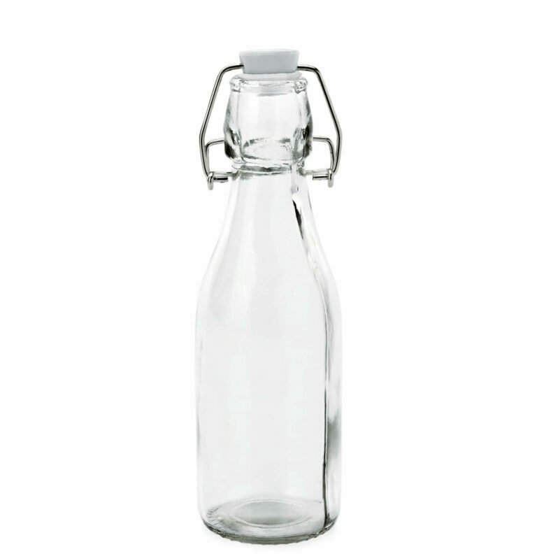 Stiklinis buteliukas su kamščiu, 0,25 l kaina ir informacija | Virtuvės įrankiai | pigu.lt