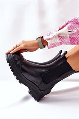 Элегантные лакированные ботинки челси цена и информация | Женские сапоги | pigu.lt