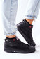 Sportbačiai moterims Cross Jeans High Black II2R4021, juodi kaina ir informacija | Bateliai moterims  | pigu.lt