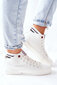 Sportbačiai moterims Cross Jeans High White II2R4022, balti kaina ir informacija | Bateliai moterims  | pigu.lt