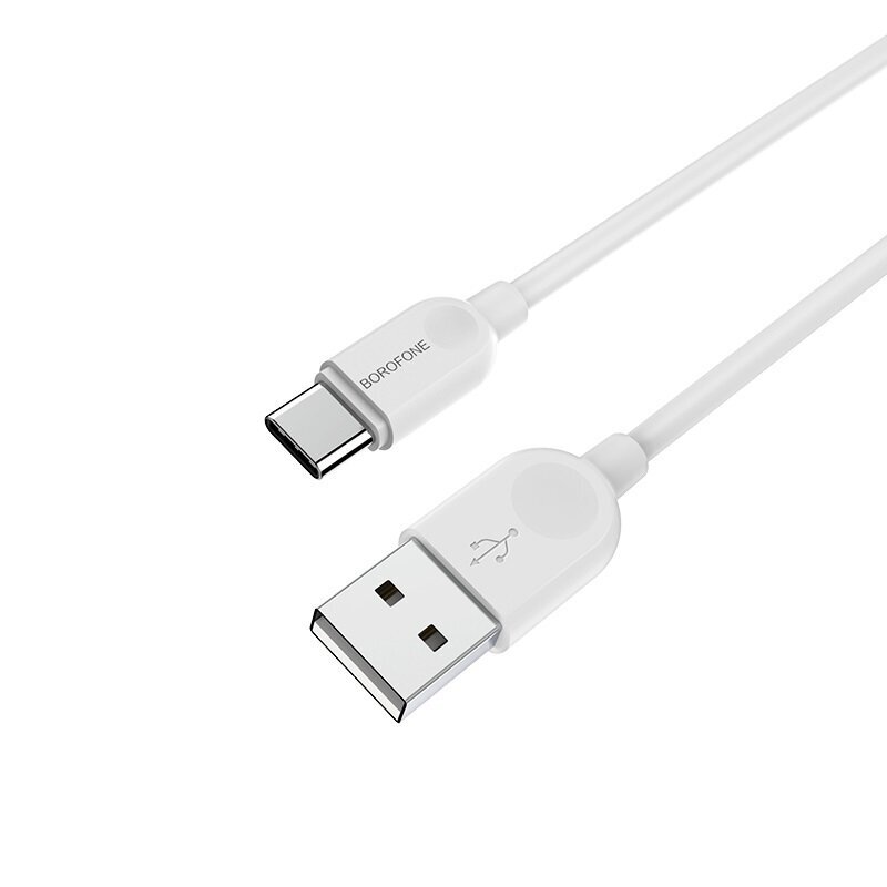 Borofone Cable BX14 LinkJet - USB prie C tipo - 2,4A 2 metrai baltas kaina ir informacija | Laidai telefonams | pigu.lt