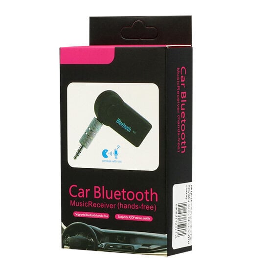 Belaidis garso imtuvas AUX - Bluetooth, juodas kaina ir informacija | Priedai telefonams | pigu.lt