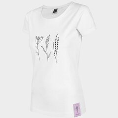 Marškinėliai moterims Outhorn HOL22-TSD61310S, balti цена и информация | Женские футболки | pigu.lt