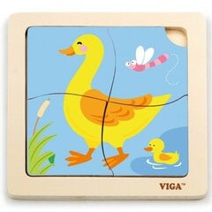 Medinė dėlionė Viga Duck (2610) 3146 kaina ir informacija | Žaislai kūdikiams | pigu.lt