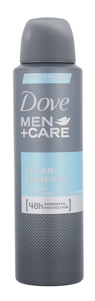 Purškiamas dezodorantas vyrams Dove Men +Care Clean Comfort 150 ml цена и информация | Dezodorantai | pigu.lt