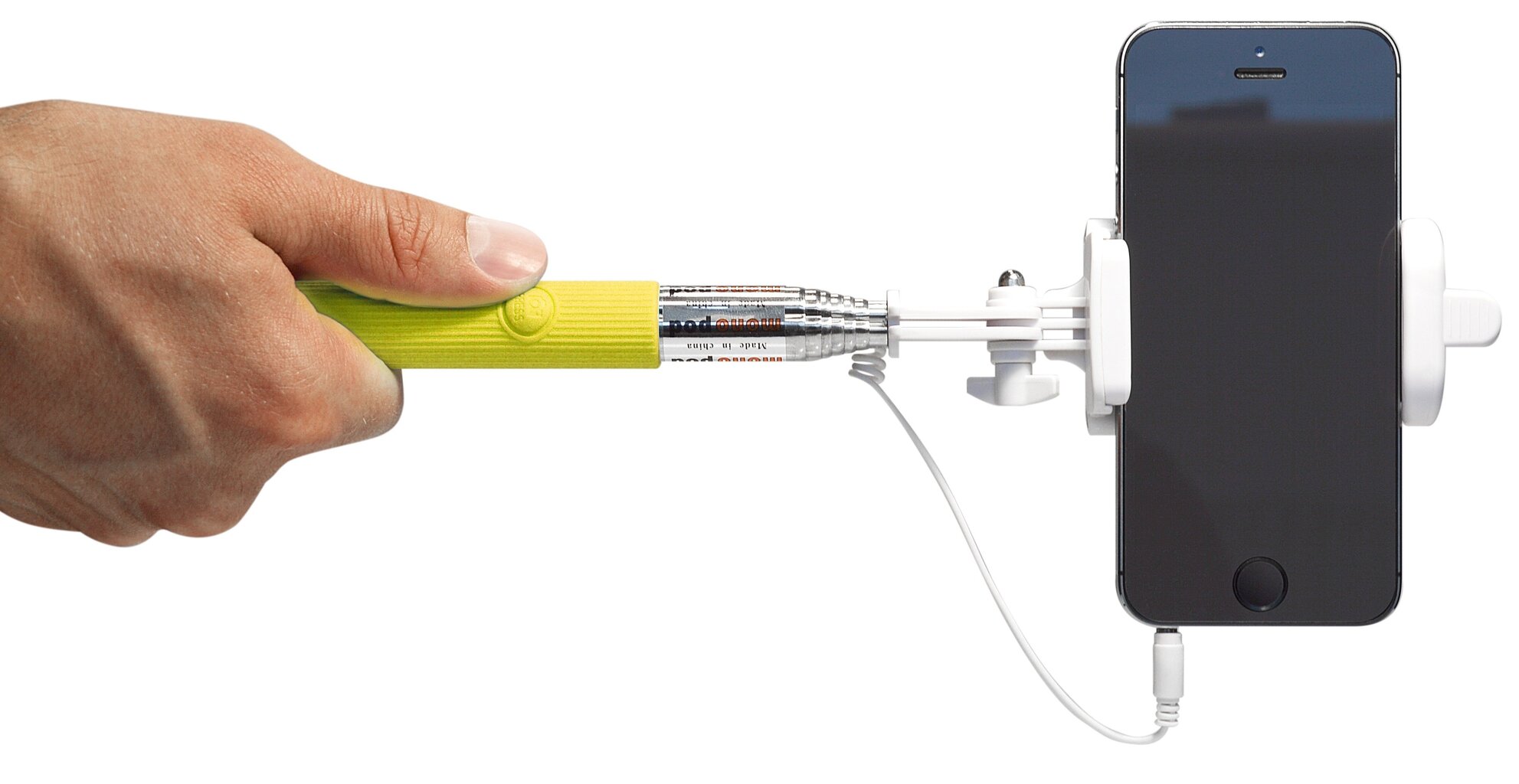 Selfie Stick Sponge C (20-102 cm), Geltona kaina ir informacija | Asmenukių lazdos (selfie sticks) | pigu.lt