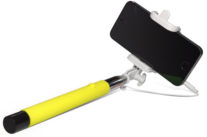 Asmenukių lazda ("Selfie sticks") Selfie Stick Sponge C (20-102 cm),  Geltona kaina | pigu.lt
