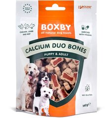 Proline Boxby Puppy and Adult Snacks Calcium Duo Bones su ėriena suaugusiems ir mažiems šuniukams, 140 g kaina ir informacija | Skanėstai šunims | pigu.lt