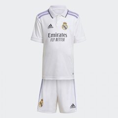 Sportinis kostiumas berniukams Adidas Real Madrid H Mini Jr HA2667, baltas kaina ir informacija | Komplektai berniukams | pigu.lt