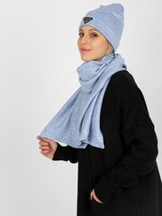 Kepurės ir šaliko komplektas moterims Lakerta LK-KMPL-509140.47 654149, mėlyna kaina ir informacija | Kepurės moterims | pigu.lt