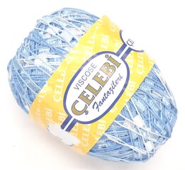 Пряжа для вязания Celebi Fantazileri Viscose 82 г, синяя, 1M3 цена и информация | Принадлежности для вязания | pigu.lt