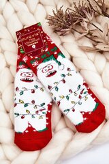 Kalėdinės kojinės vaikams Aura.via 23366-223, mėlynos kaina ir informacija | Kojinės, pėdkelnės mergaitėms | pigu.lt