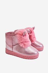 Žieminiai batai mergaitėms FR1 23207-98, rožiniai kaina ir informacija | Žieminiai batai vaikams | pigu.lt