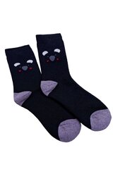 Kojinės moterims Aura.via 10023-141, juodos kaina ir informacija | Moteriškos kojinės | pigu.lt