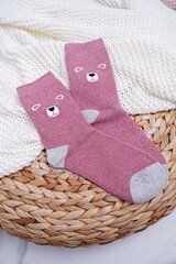 Kojinės moterims Aura.via 10019-141, rožinės kaina ir informacija | Moteriškos kojinės | pigu.lt