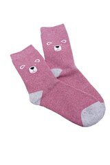 Kojinės moterims Aura.via 10019-141, rožinės kaina ir informacija | Moteriškos kojinės | pigu.lt