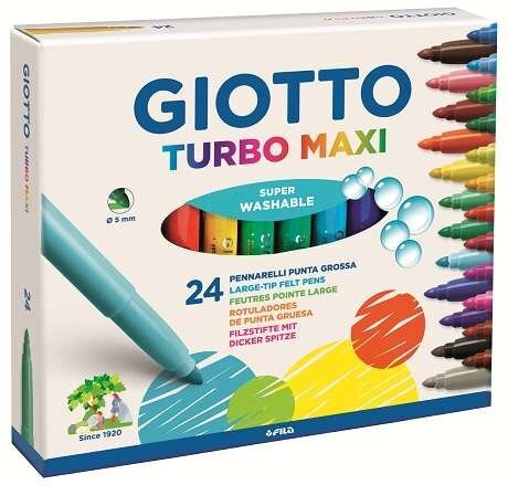 Flomasteriai Fila Giotto Maxi, 24 spalvos kaina ir informacija | Piešimo, tapybos, lipdymo reikmenys | pigu.lt