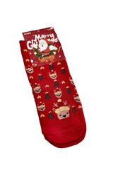 Kalėdinės kojinės vaikams Cosas 23035-176, raudonos цена и информация | Носки, колготки для девочек | pigu.lt