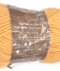 Пряжа для вязания Nako Superlambs Special 100 г, цвет желтый 1380 цена и информация | Принадлежности для вязания | pigu.lt