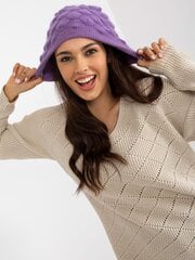Kepurė moterims AT-CZ-BF-83083.90 651608, violetinė kaina ir informacija | Kepurės moterims | pigu.lt