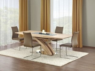 Išskleidžiamas stalas Halmar Sandor, ąžuolo spalvos kaina ir informacija | Virtuvės ir valgomojo stalai, staliukai | pigu.lt