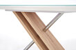 Valgomojo stalas Halmar Nexus, baltas/ąžuolo spalvos kaina ir informacija | Virtuvės ir valgomojo stalai, staliukai | pigu.lt