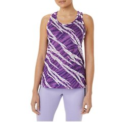Marškinėliai moterims Asics Wild Camo, violetiniai цена и информация | Спортивная одежда для женщин | pigu.lt
