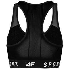 Sportinė liemenėlė moterims 4F H4Z22STAD35020S, juoda kaina ir informacija | Sportinė apranga moterims | pigu.lt